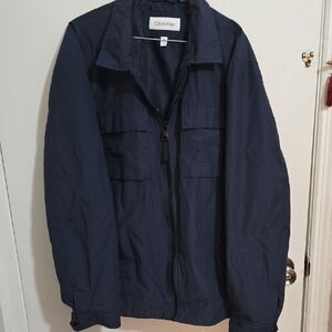 Calvin Klein Men's Dark Blue Lightweight Jacket